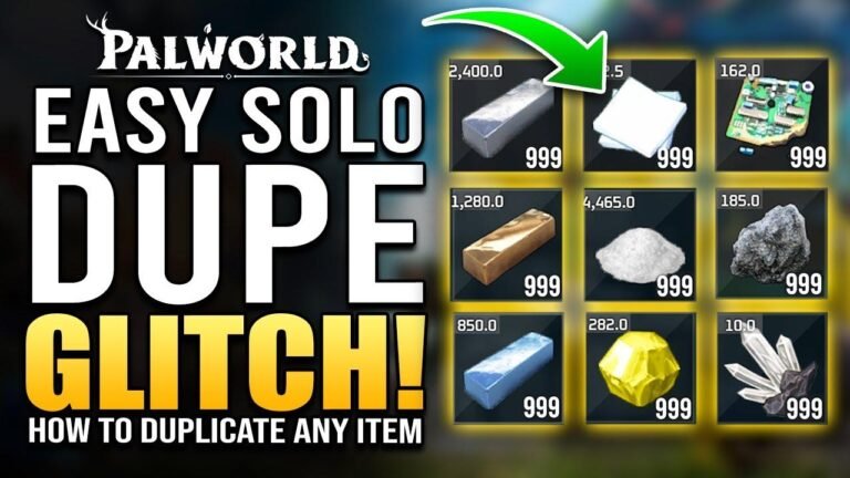 “Palworld – Easy Solo Duplication Glitch – Learn How to Duplicate Any Item and Material with the Palworld Dupe Guide”