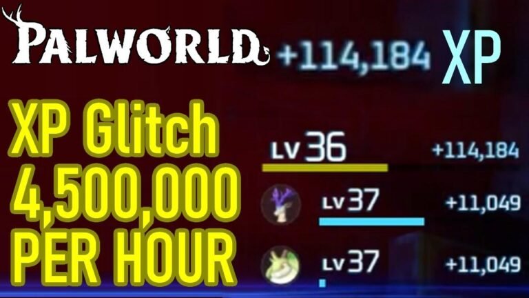 Sube de nivel en Palworld con este increíble glitch de XP, ¡cultivando 4,5 millones de exp por hora! ¡Sube de nivel RÁPIDO!