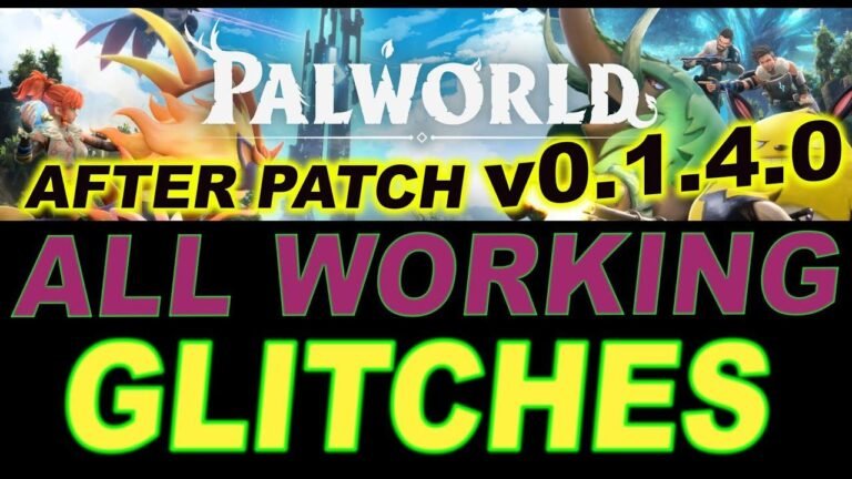 All known bugs and glitches for PAL-WORLD post V0.1.4.0 patch on Steam.