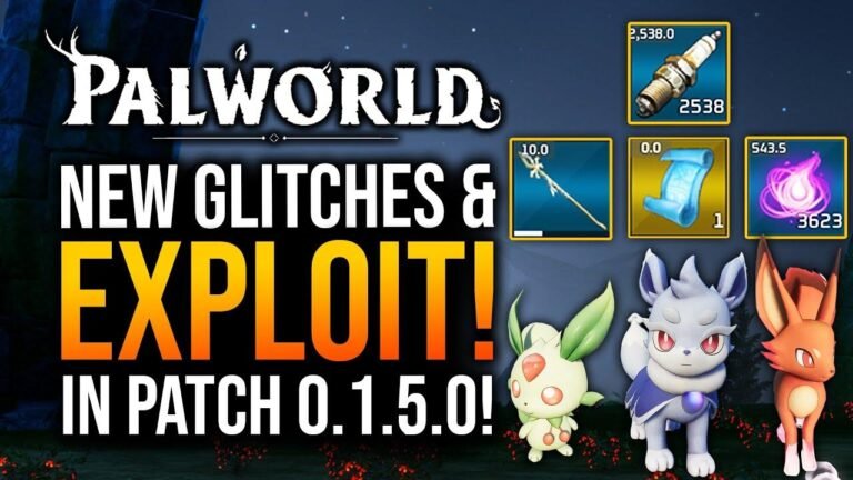 Palworld - 15 Glitches à surveiller dans le Patch 0.1.5.0 !