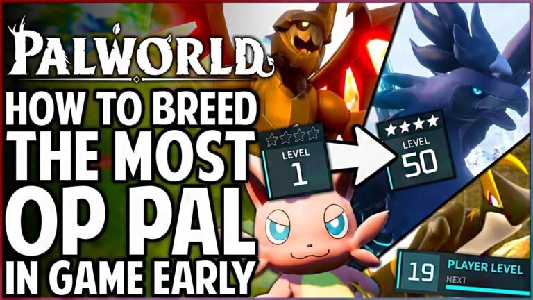 How to Obtain 6 Top OP Pals Early in Palworld – Quick and Easy Breeding Trick from Level 1 Cattiva to Shadowbeak!