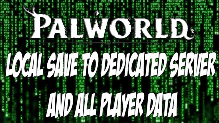 セーブしたPalwordのデータを全プレイヤー専用のサーバーに移動します。