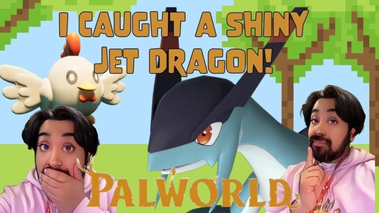 I caught a shiny jet dragon but let it go!! #Palworld
