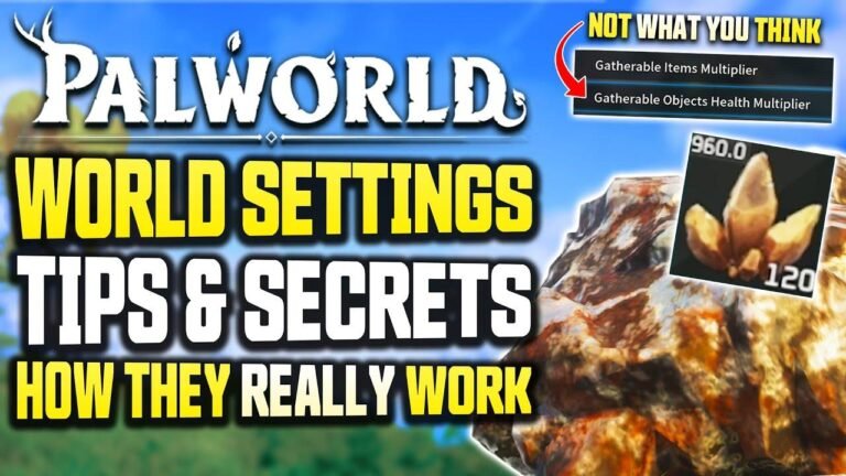 Palworld World Settings funktionieren möglicherweise nicht wie erwartet. Entdecken Sie die BESTEN Spieleinstellungen, die hier erklärt werden, um ein besseres Verständnis zu erhalten.